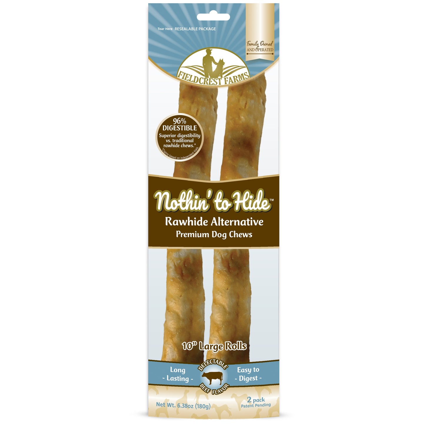 NOTHIN' TO HIDE LARGE ROLL - BEEF 180G