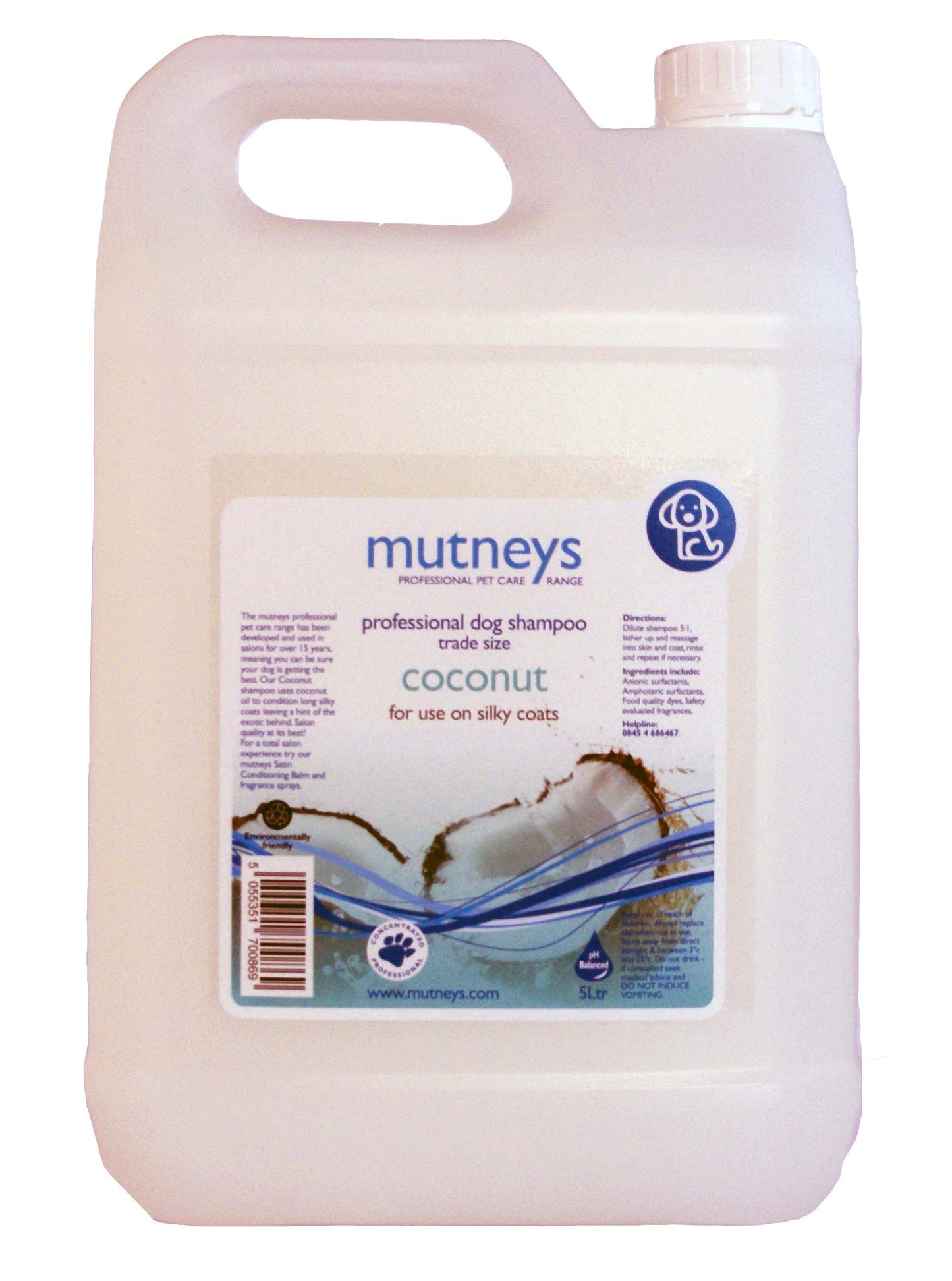 Mutneys Coconut Shampoo 5ltr