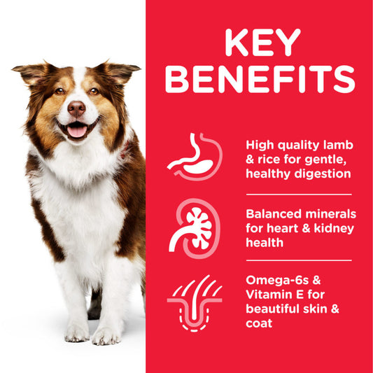 Hill’s Science Plan Medium Mature Adult 7+ Dog Food With Lamb & Rice (14kg)