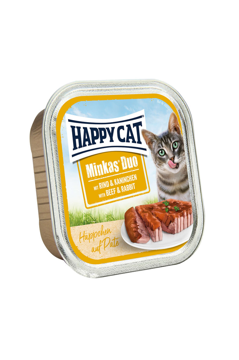 Happy Cat Minkas Duo Beef & Rabbit 100 g - (Min Order 0,1 - 12pcs)