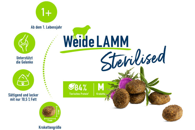 Happy Cat Adult Sterilised Weide Lamm 4 Kg