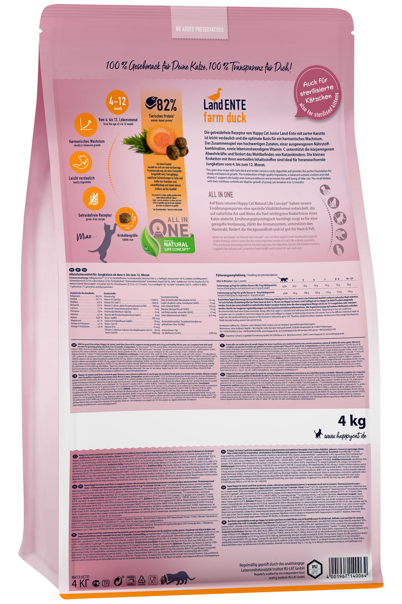 Happy Cat Junior Land Ente 1.3 Kg