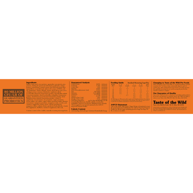 Taste of The Wild, High Prairie Puppy Recipe 2.27 Kg