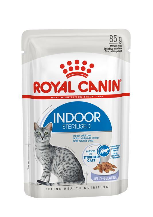Royal Canin, Feline Health Nutrition Indoor Jelly (WET FOOD - Pouches)