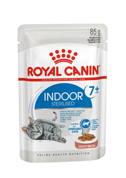 Royal Canin, Feline Health Nutrition Indoor 7+ (WET FOOD - Pouches)