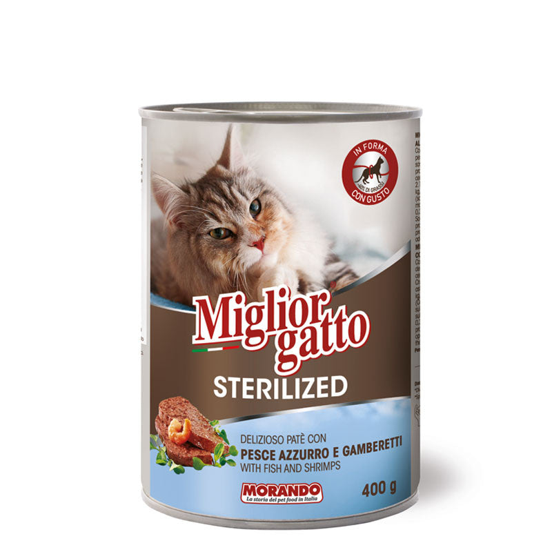 Miglior Gatoo Sterilized Fish & Shrimps Cat Wet Food, 400g, Pack of 24