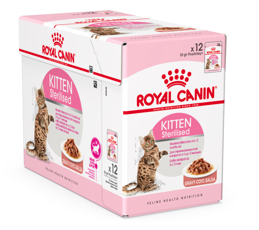 Royal Canin, Feline Health Nutrition Kitten Sterilized Gravy (WET FOOD - Pouches)