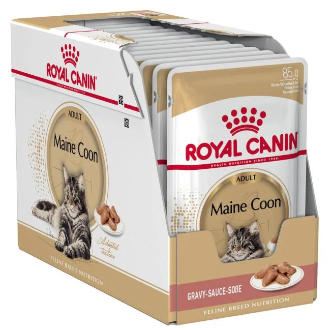 Royal Canin, Feline Breed Nutrition Maine Coon (WET FOOD - Pouches)