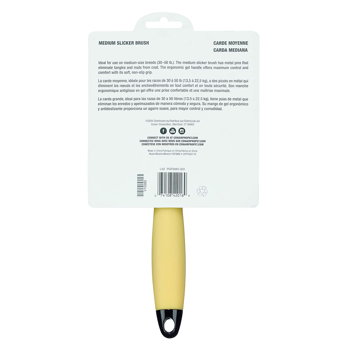 ConairPro Dog & cat Slicker Brush - Medium