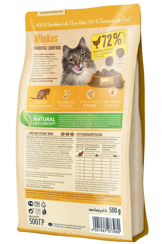 Happy Cat Minkas Hairball Control 10 Kg