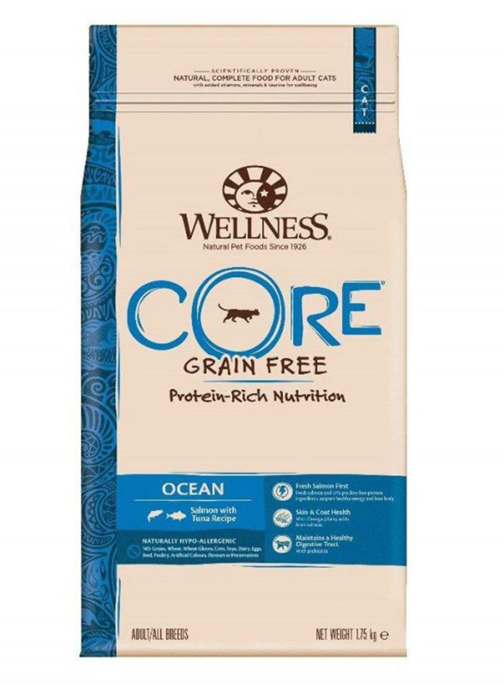 Wellness CORE Ocean Salmon with Tuna Recipe Adult Cat Dry Food, 1.75Kg