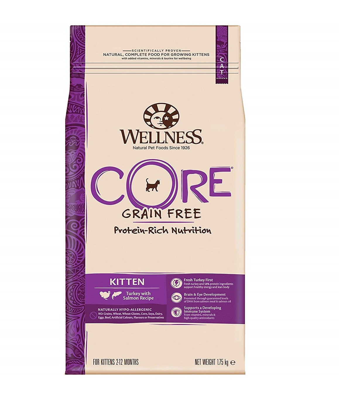 Wellness CORE Turkey with Salmon Recipe Kitten Dry Food, 1.75 Kg