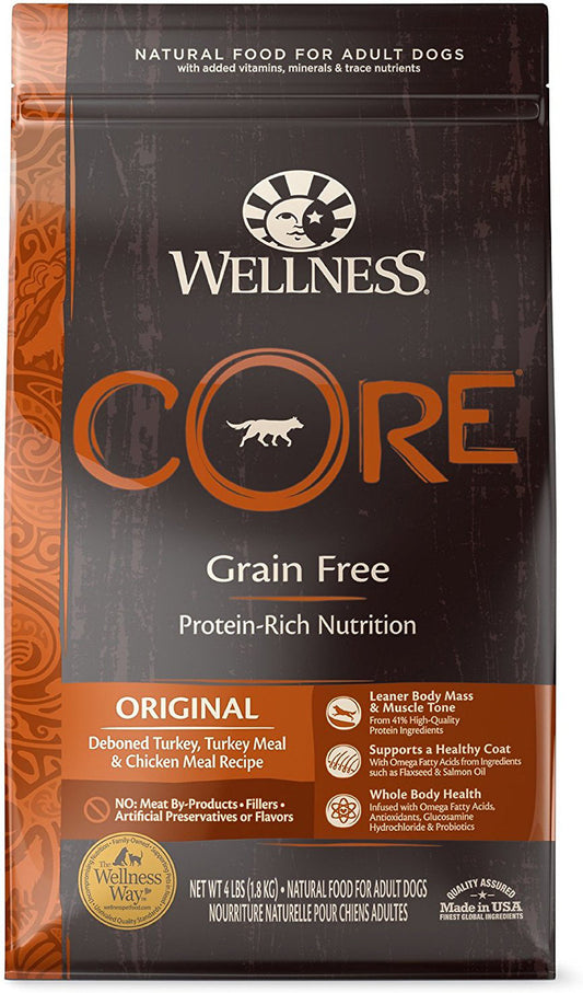 Wellness CORE Original Turkey with Chicken Recipe Dog Dry Food, 1.8 Kg