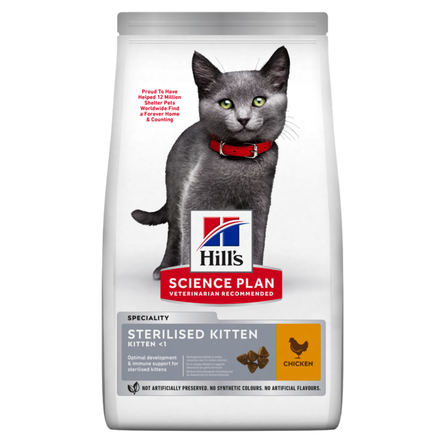 Hill’s Science Plan Sterilised Kitten Food With Chicken (1.5kg)