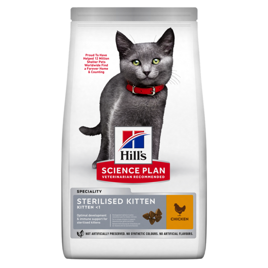 Hill’s Science Plan Sterilised Kitten Food With Chicken (300g)