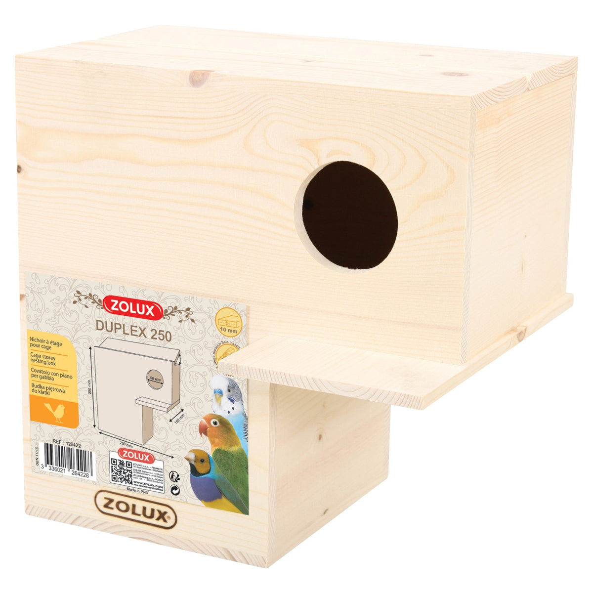 Bird Nesting Box - Duplex 250, Zolux