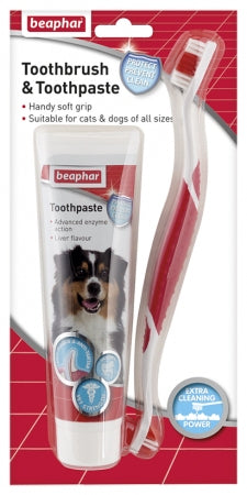 Beaphar Toothbrush & Toothpaste - Combipack