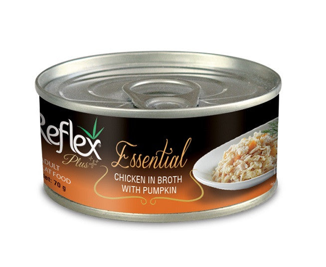 Reflex Plus Essential Chicken in Broth with Pumpkin Cat Wet Food, 70g