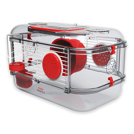 Rody 3 Mini Rodent Cage - Grenadine Red