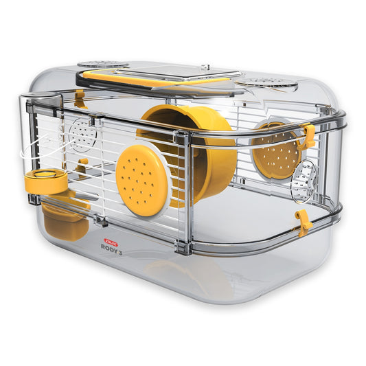 Rody 3 Mini Rodent Cage - Banana Yellow