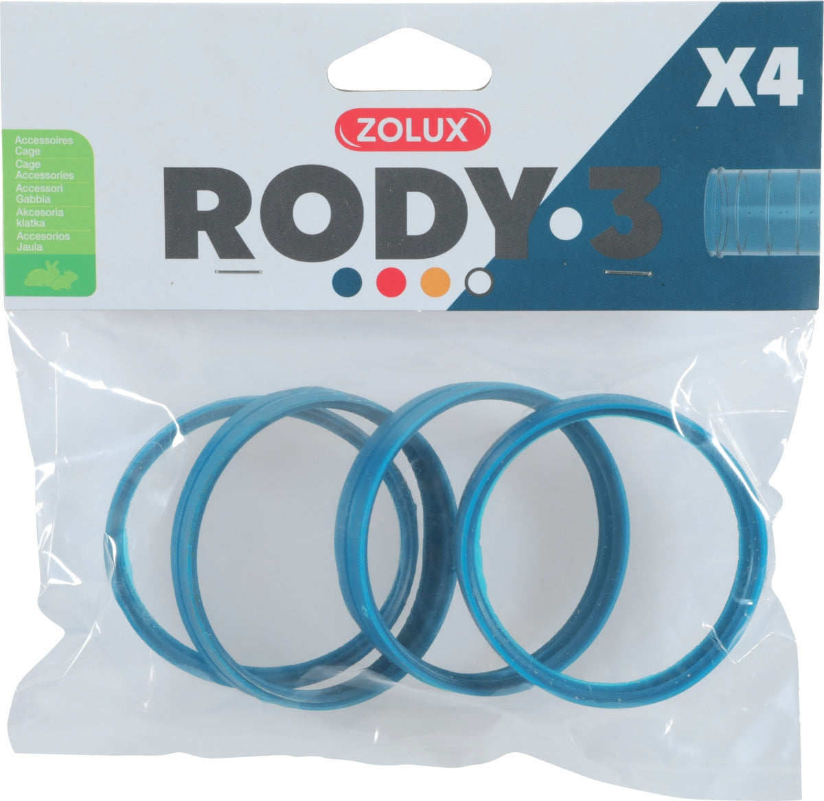 RODY.3 CONNECTOR RING x4 - BLUE