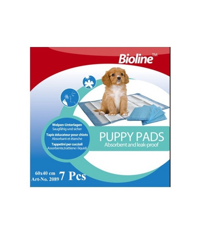 Bioline Puppy Training Pads 60 X 40cm 7 Pcs