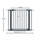 29"TALL GRAPHITE STEEL GATE-GLO N DARK