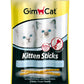 GimCat Kitten Sticks with Turkey & Calcium Cat Treats, 3g, Pack of 3