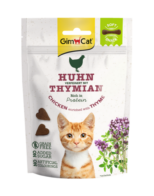 Gimcat Soft Snacks Chicken & Thyme Cat Treats, 60 g