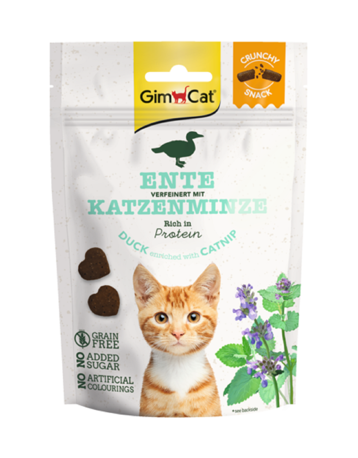 GimCat Crunchy Snack Duck & Catnip, 50g