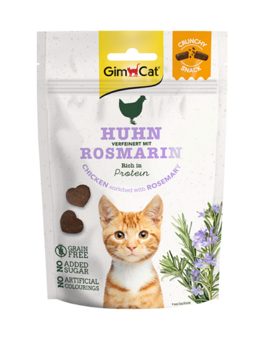 GimCat Crunchy Snack Chicken & Rosemary, 50g