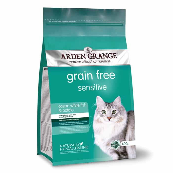 Arden Grange Sensitive – grain free – ocean white fish & potato 400 G