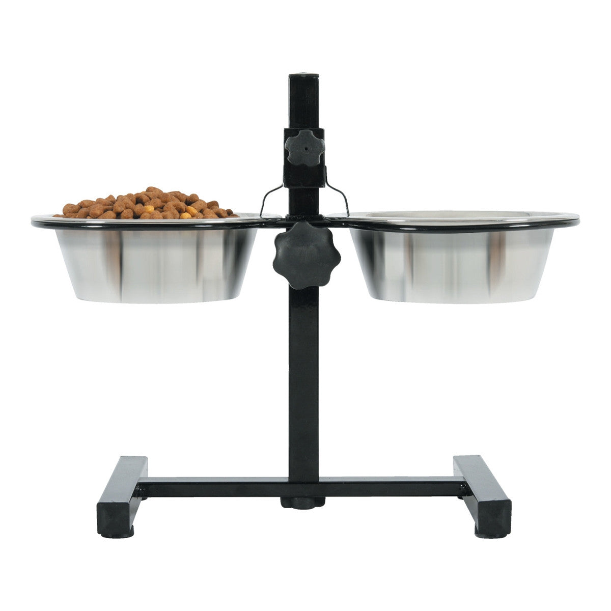 Adjustable Stand with Stainless Steel Dog Bowls 0.7L, Zolux