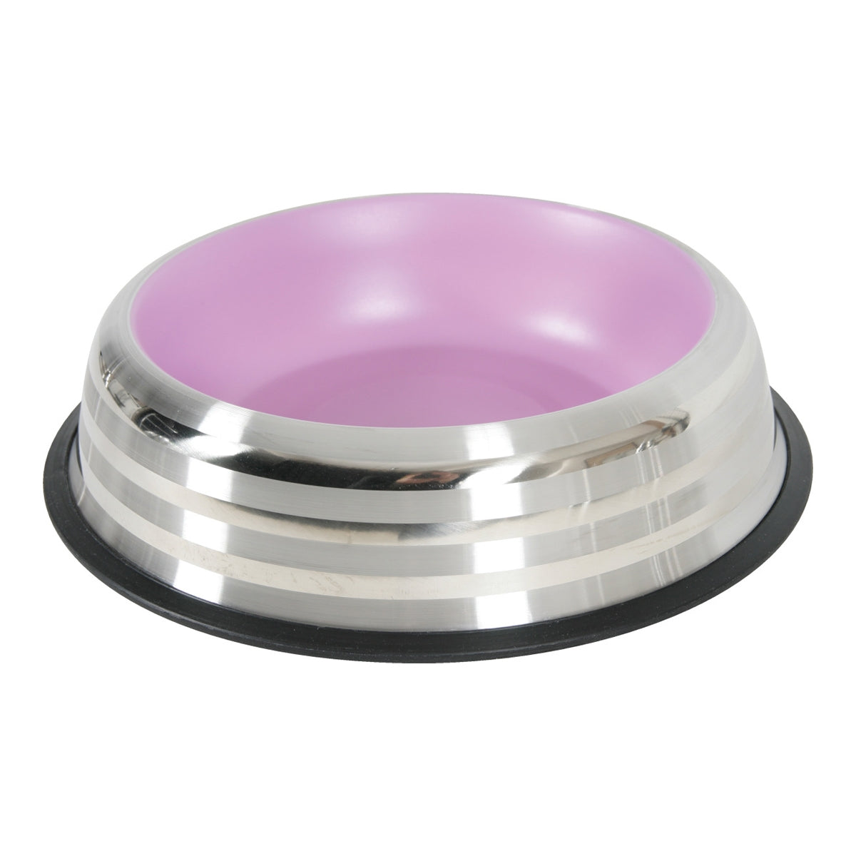 Merenda Stainless Non-Slip Dog Bowl - Pink 1.85L