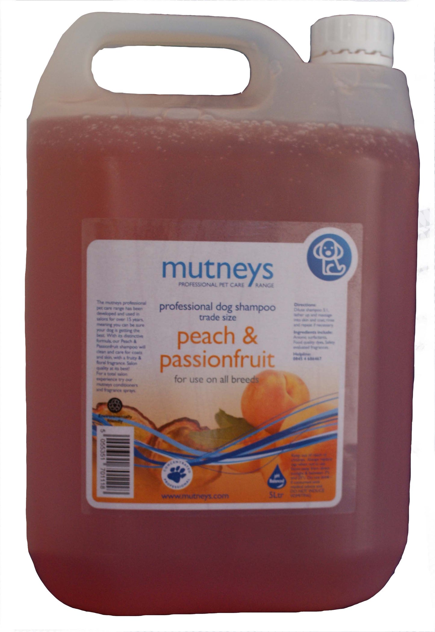 Mutneys Peach & Passion Fruit Shampoo 5ltr