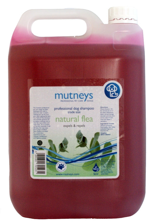 Mutneys Natural Flea Shampoo 5Lts