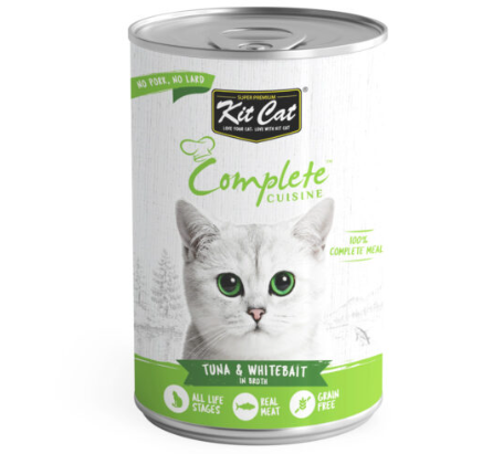 Kit Cat Complete Cuisine Tuna And Whitebait In Broth 150g