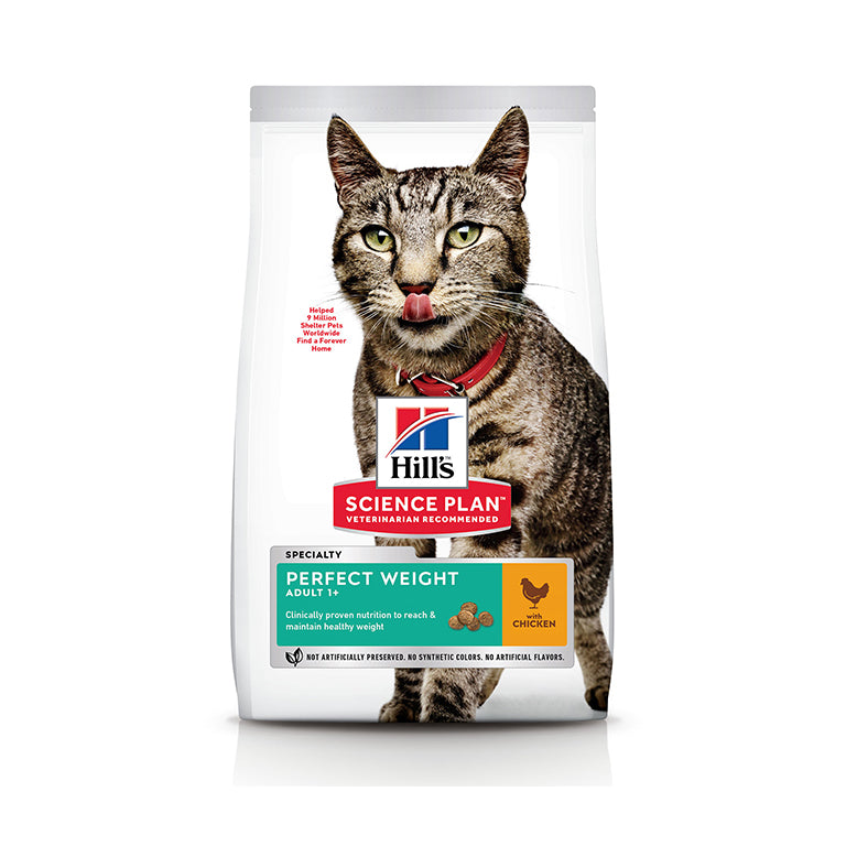 Hill’s Science Plan Perfect Weight Adult Cat Food With Chicken (2.5kg)