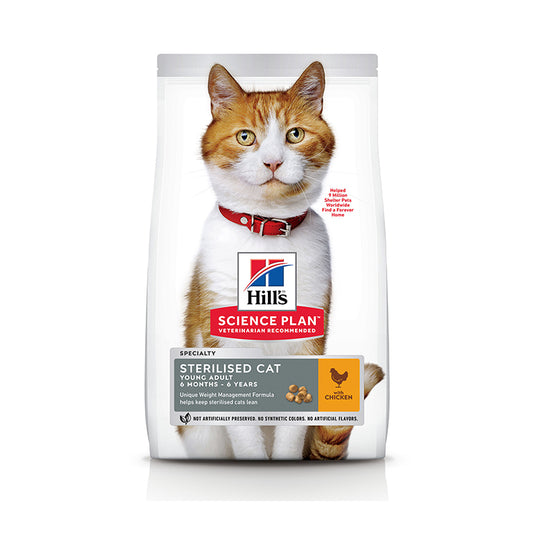 Hill’s Science Plan Sterilised Cat Adult With Chicken (3kg)