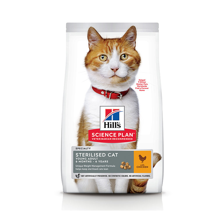 Hill’s Science Plan Sterilised Cat Young Adult With Chicken (10kg)