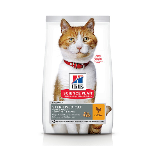 Hill’s Science Plan Sterilised Cat Young Adult With Chicken (10kg)