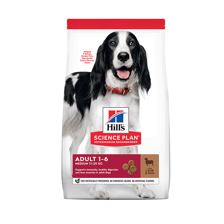 Hill’s Science Plan Medium Adult Dog Food With Lamb & Rice 2.5 Kg