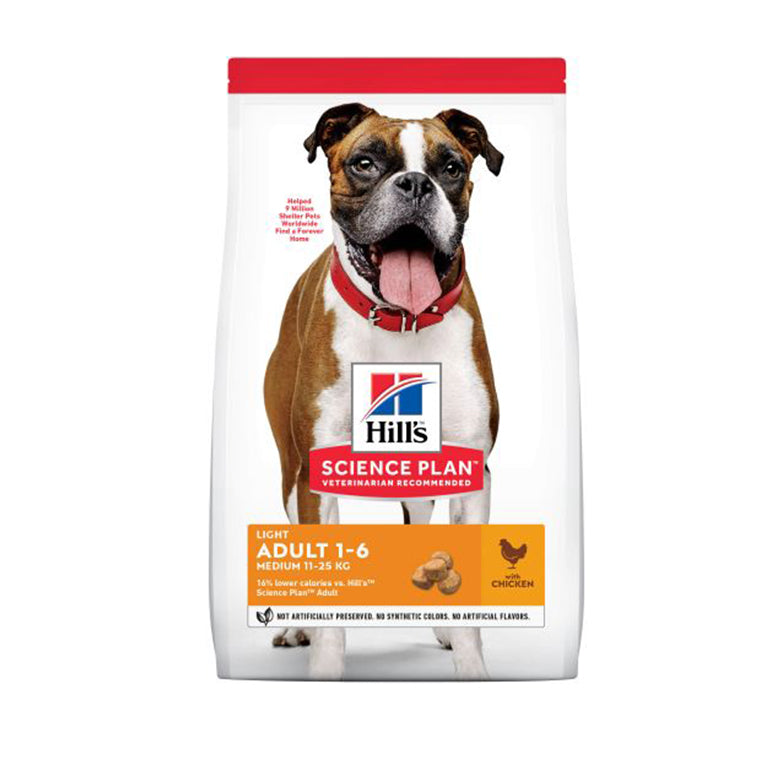 Hill’s Science Plan Light Medium Adult Dog Food With Chicken (2.5kg)