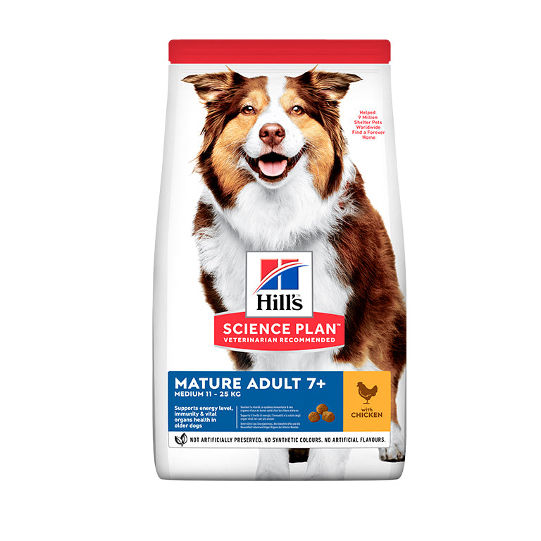 Hill’s Science Plan Medium Mature Adult 7+ Dog Food With Chicken 2.5 kg