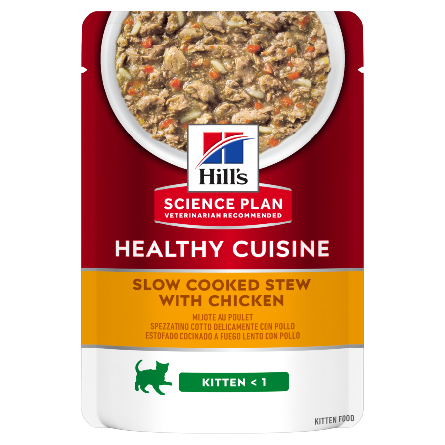 Hill’s SCIENCE PLAN HEALTHY CUISINE Kitten Stew With Chicken Pouch(12x80g)