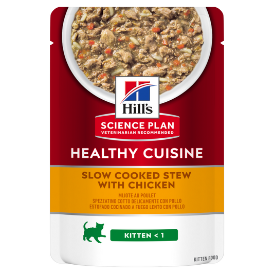 Hill’s SCIENCE PLAN HEALTHY CUISINE Kitten Stew With Chicken Pouch(12x80g)