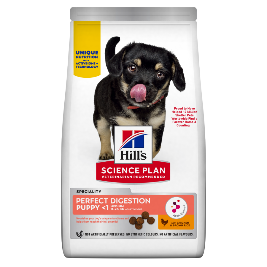 Hill’s Science Plan PERFECT DIGESTION Medium Puppy Dry Food (14kg)