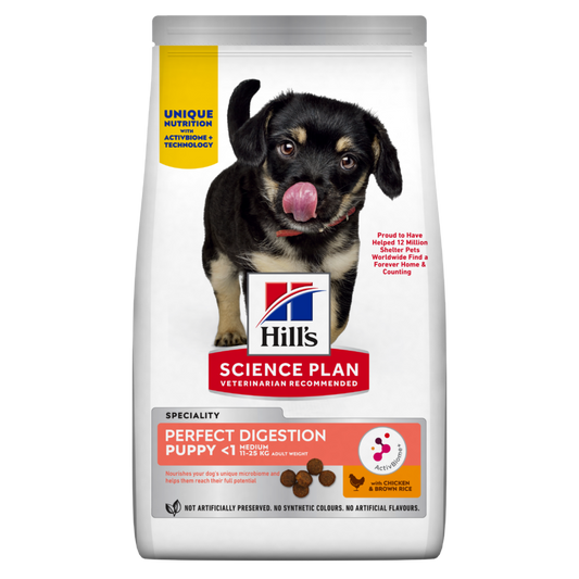 Hill’s Science Plan PERFECT DIGESTION Medium Puppy Dry Food (14kg)