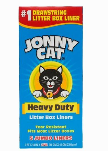 Jonny Cat Heavy Duty 5 Jumbo Cat Litter Box Liners