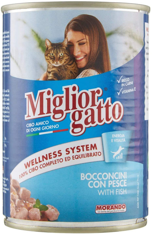 Miglior Gatto improved Cat Bowls Fish, 405g